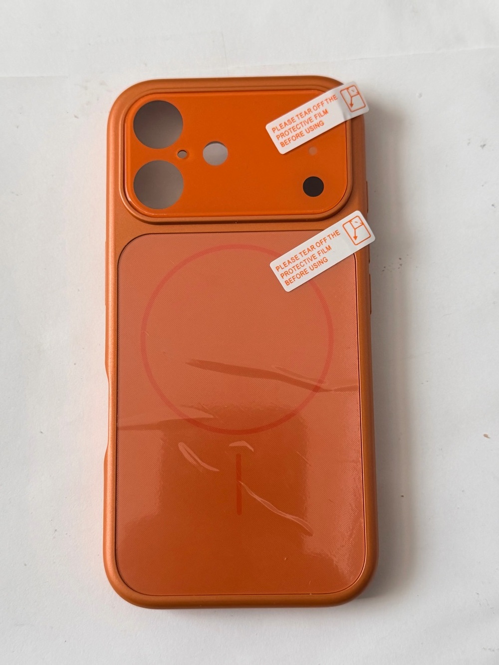 iPhone 16 Orange Magnetic Wireless Charging Phone Case